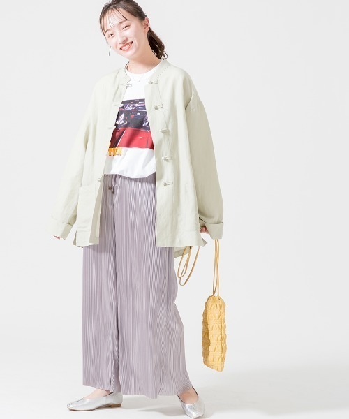 JF Ready Made（ジェイエフレディメイド）の「[Jf Ready Made/ジェイエフレディメイド] リネンオーバーサイズ チャイナシャツジャケット（シャツ/ブラウス・レディース・アイボリー/ブラック/ベージュ/ライトカーキ・F）」の16枚目の写真