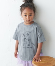 PUAL CE CIN | 【WEB限定】KIDSオーガニックコットンガス焼きプリントTシャツ(Tシャツ/カットソー)