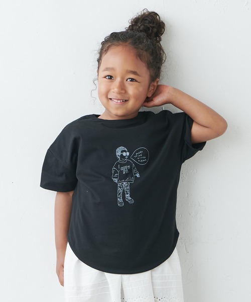 PUAL CE CIN（ピュアルセシン）の「【WEB限定】KIDSオーガニックコットンガス焼きプリントTシャツ（Tシャツ/カットソー・キッズ・ブラック/グレー/ホワイト系その他/ホワイト系その他2・M/L）」の12枚目の写真