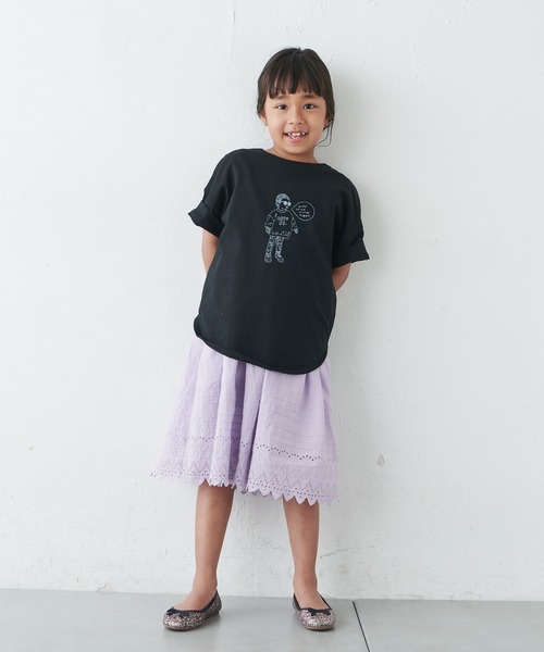 PUAL CE CIN（ピュアルセシン）の「【WEB限定】KIDSオーガニックコットンガス焼きプリントTシャツ（Tシャツ/カットソー・キッズ・ブラック/グレー/ホワイト系その他/ホワイト系その他2・M/L）」の20枚目の写真