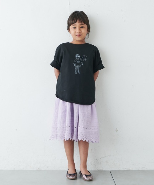 PUAL CE CIN（ピュアルセシン）の「【WEB限定】KIDSオーガニックコットンガス焼きプリントTシャツ（Tシャツ/カットソー・キッズ・ブラック/グレー/ホワイト系その他/ホワイト系その他2・M/L）」の19枚目の写真
