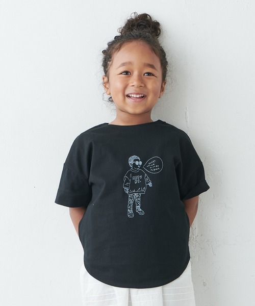 PUAL CE CIN（ピュアルセシン）の「【WEB限定】KIDSオーガニックコットンガス焼きプリントTシャツ（Tシャツ/カットソー・キッズ・ブラック/グレー/ホワイト系その他/ホワイト系その他2・M/L）」の13枚目の写真