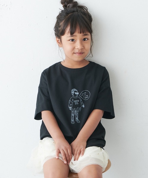 PUAL CE CIN（ピュアルセシン）の「【WEB限定】KIDSオーガニックコットンガス焼きプリントTシャツ（Tシャツ/カットソー・キッズ・ブラック/グレー/ホワイト系その他/ホワイト系その他2・M/L）」の17枚目の写真