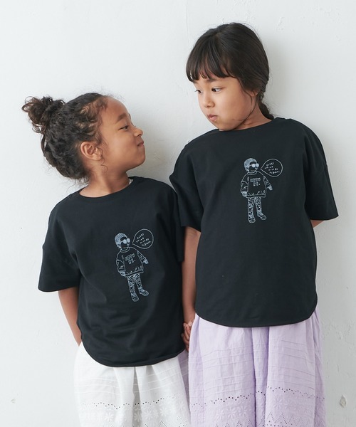 PUAL CE CIN（ピュアルセシン）の「【WEB限定】KIDSオーガニックコットンガス焼きプリントTシャツ（Tシャツ/カットソー・キッズ・ブラック/グレー/ホワイト系その他/ホワイト系その他2・M/L）」の21枚目の写真