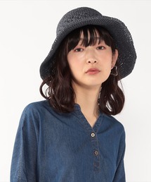 透かし編みペーパーハット