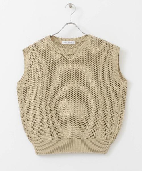 URBAN RESEARCH（アーバンリサーチ）の「メッシュニットプルオーバー（ニット/セーター・レディース・ブラウン系その他/ブラック/ベージュ・FREE）」の11枚目の写真