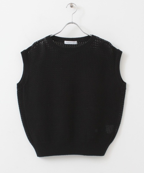 URBAN RESEARCH（アーバンリサーチ）の「メッシュニットプルオーバー（ニット/セーター・レディース・ブラウン系その他/ブラック/ベージュ・FREE）」の10枚目の写真