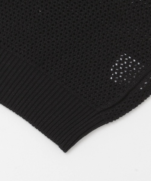 URBAN RESEARCH（アーバンリサーチ）の「メッシュニットプルオーバー（ニット/セーター・レディース・ブラウン系その他/ブラック/ベージュ・FREE）」の4枚目の写真