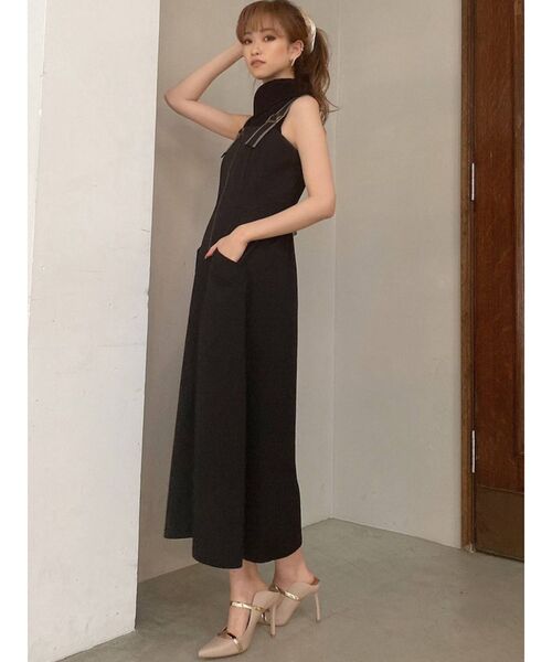 RESEXXY（リゼクシー）の「レザーパイピングジャンスカ（ジャンパースカート・レディース・ブラック/ベージュ/ブラウン・FREE）」の21枚目の写真