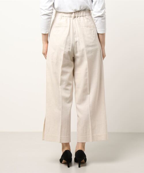 Te chichi(テチチ)の「レーヨンリネンワイドパンツ(その他パンツ・レディース・ベージュ/ネイビー・SMALL/MEDIUM)」の4枚目の写真
