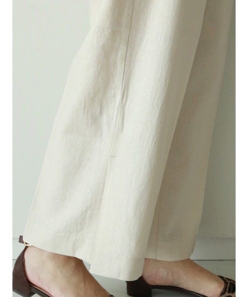 Te chichi(テチチ)の「レーヨンリネンワイドパンツ(その他パンツ・レディース・ベージュ/ネイビー・SMALL/MEDIUM)」の7枚目の写真
