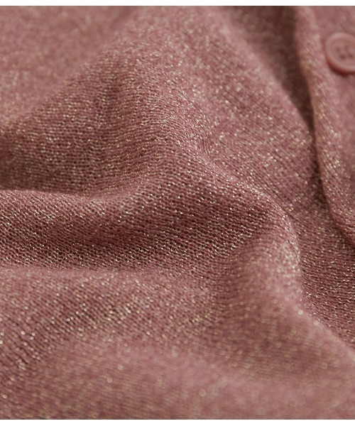 VIS(ビス)の「【前後2WAY】ラメシアー7分ボリューム袖カーディガン(カーディガン/ボレロ・レディース・ホワイト/ベージュ/ネイビー/ピンク/ブラック/パープル・FREE)」の15枚目の写真