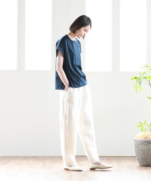 Pao de lo（パオデロ）の「【VOYAGE】プリマザイムスムースカットソー（Tシャツ/カットソー・レディース・ブラック/ネイビー・9号）」の10枚目の写真