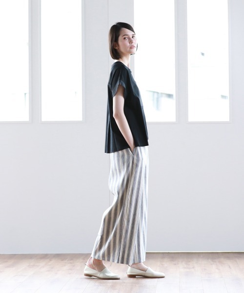 Pao de lo（パオデロ）の「【VOYAGE】プリマザイムスムースカットソー（Tシャツ/カットソー・レディース・ブラック/ネイビー・9号）」の8枚目の写真