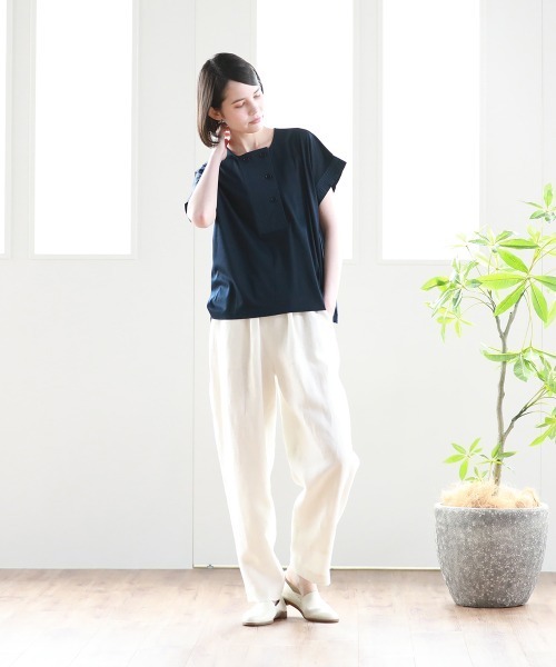 Pao de lo（パオデロ）の「【VOYAGE】プリマザイムスムースカットソー（Tシャツ/カットソー・レディース・ブラック/ネイビー・9号）」の5枚目の写真