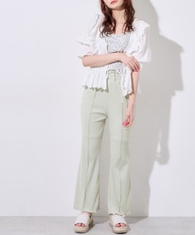 OLIVE des OLIVE | リブフレアパンツ(その他パンツ)