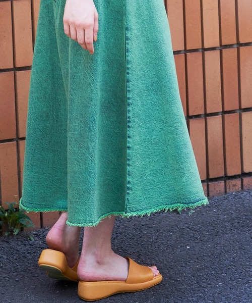 MAISON SPECIAL（メゾンスペシャル）の「カラーケミカルデニムロング  