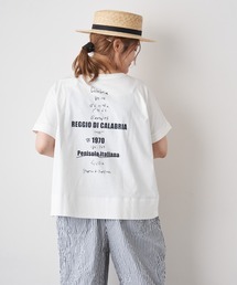 PUAL CE CIN | 【WEB限定カラーあり】擬麻加工天竺バックプリントショートスリーブ(Tシャツ/カットソー)
