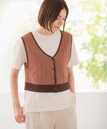 niko and... | 2WAY柄ショートベスト(ベスト)