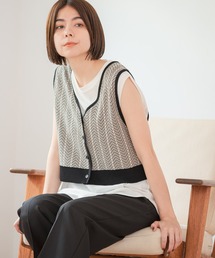 niko and... | 2WAY柄ショートベスト(ベスト)