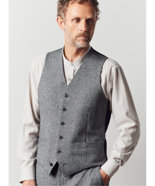 MEN'S BIGI(メンズビギ)の「クラシカルヘリンボーン ストレッチパンツ(スラックス・メンズ・ブラウン/グレー・01/02/03/04)」の21枚目の写真