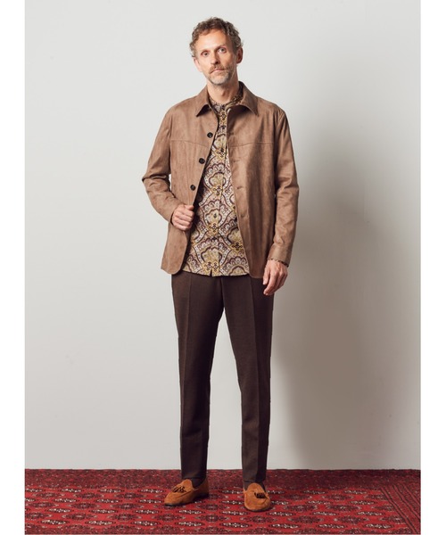 MEN'S BIGI(メンズビギ)の「クラシカルヘリンボーン ストレッチパンツ(スラックス・メンズ・ブラウン/グレー・01/02/03/04)」の17枚目の写真