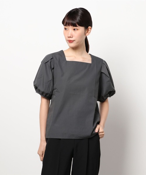 ABITOKYO(アビトーキョー)の「スクエアネックボリュウーム袖ブラウス(シャツ/ブラウス・レディース・ホワイト/ブラック/ライトブルー/ネイビー/ワイン/チャコールグレー/グレー/モカ/グリーン/ブラウン/イエロー/ピンク/ベージュ・S/M/L)」の22枚目の写真
