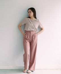 TINA：JOJUN | ボートネック 半袖Tシャツ TINA：JOJUN(Tシャツ/カットソー)