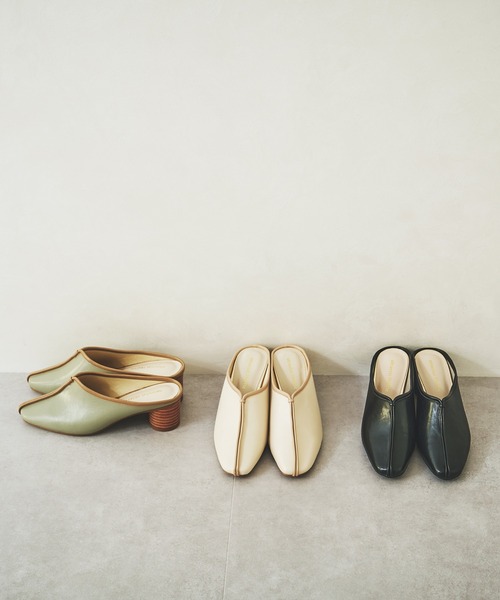 ORiental TRaffic(オリエンタルトラフィック)の「パイピングミュールサンダル/11301(パンプス・レディース・ベージュ/グリーン/ブラック・L/M/LL/S)」の19枚目の写真