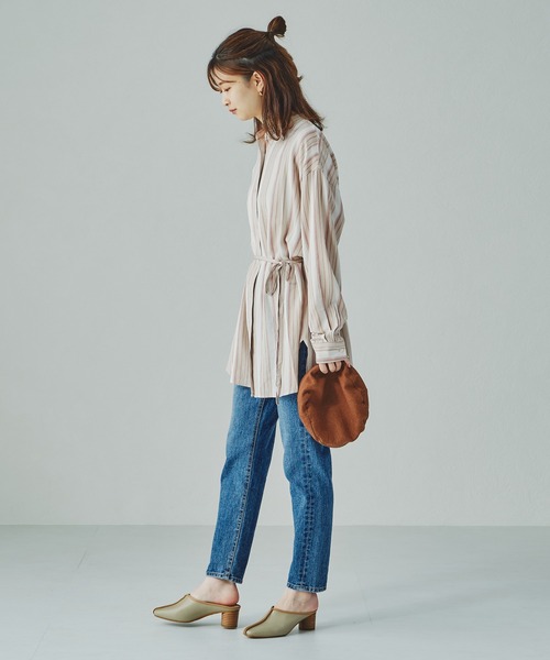 ORiental TRaffic(オリエンタルトラフィック)の「パイピングミュールサンダル/11301(パンプス・レディース・ベージュ/グリーン/ブラック・L/M/LL/S)」の7枚目の写真