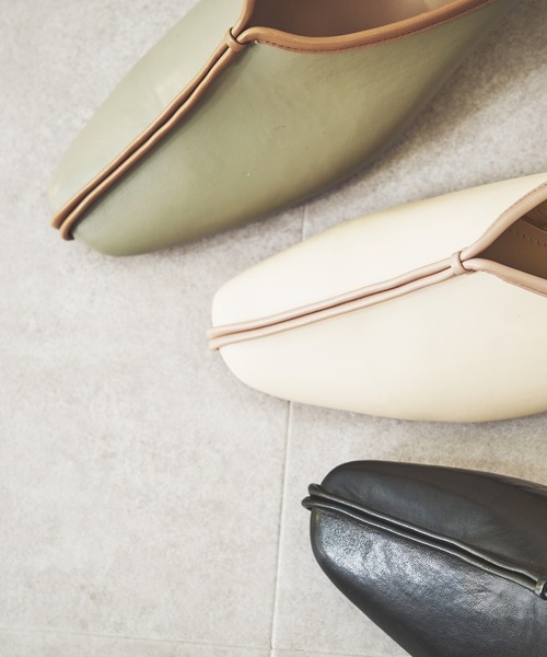 ORiental TRaffic(オリエンタルトラフィック)の「パイピングミュールサンダル/11301(パンプス・レディース・ベージュ/グリーン/ブラック・L/M/LL/S)」の20枚目の写真