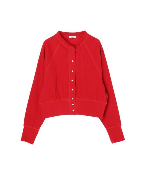 koe(コエ)の「ショート丈リブカーディガン*(カーディガン/ボレロ・レディース・アイボリー/ブラック/レッド・FREE)」の11枚目の写真