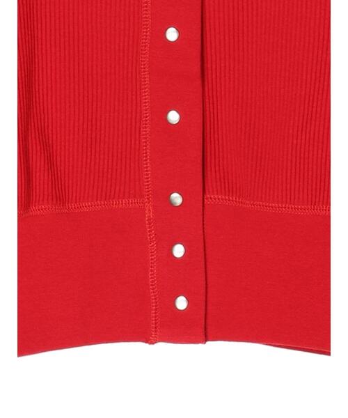 koe(コエ)の「ショート丈リブカーディガン*(カーディガン/ボレロ・レディース・アイボリー/ブラック/レッド・FREE)」の7枚目の写真