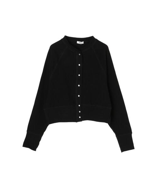 koe(コエ)の「ショート丈リブカーディガン*(カーディガン/ボレロ・レディース・アイボリー/ブラック/レッド・FREE)」の5枚目の写真