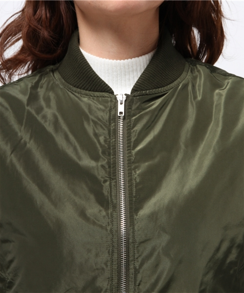 WEGO（ウィゴー）の「WEGO/MA-1（ミリタリージャケット・レディース・ホワイト/ブラック/カーキ・FREE）」の13枚目の写真