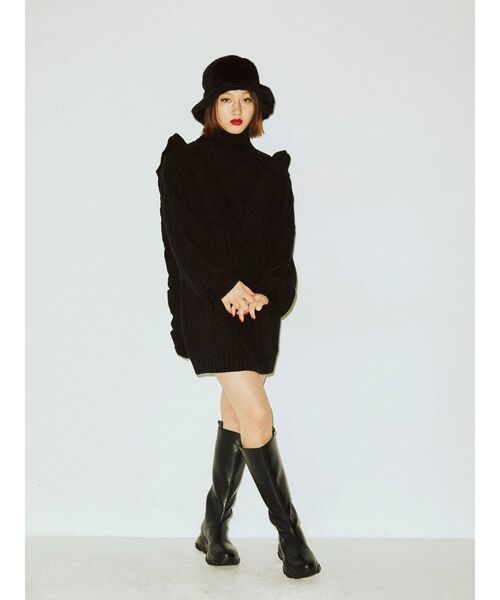 jouetie（ジュエティ）の「ジョッキーロングブーツ（ブーツ・レディース・ブラック/ブラウン・M/L）」の10枚目の写真