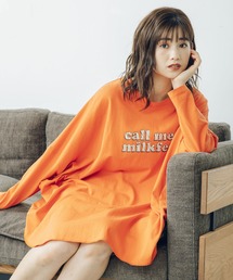 MILKFED. | ZEBRA LOGO BIG TOP(Tシャツ/カットソー)