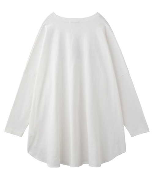 MILKFED.（ミルクフェド）の「ZEBRA LOGO BIG TOP（Tシャツ/カットソー・レディース・ホワイト/チャコール/オレンジ・ONE SIZE）」の10枚目の写真