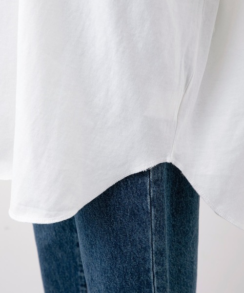 MILKFED.（ミルクフェド）の「ZEBRA LOGO BIG TOP（Tシャツ/カットソー・レディース・ホワイト/チャコール/オレンジ・ONE SIZE）」の12枚目の写真