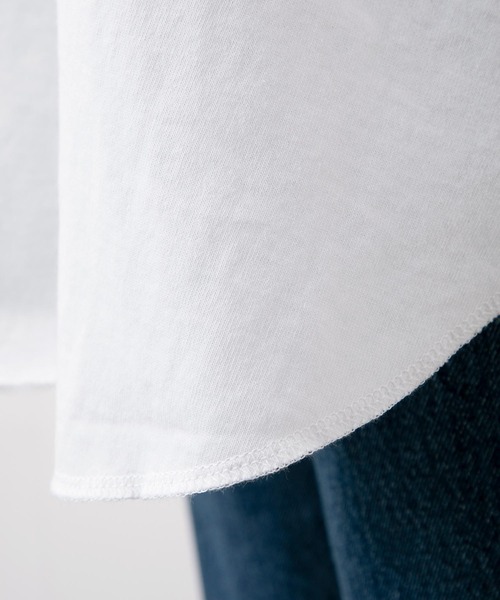 MILKFED.（ミルクフェド）の「ZEBRA LOGO BIG TOP（Tシャツ/カットソー・レディース・ホワイト/チャコール/オレンジ・ONE SIZE）」の9枚目の写真