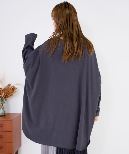 MILKFED.（ミルクフェド）の「ZEBRA LOGO BIG TOP（Tシャツ/カットソー・レディース・ホワイト/チャコール/オレンジ・ONE SIZE）」の16枚目の写真