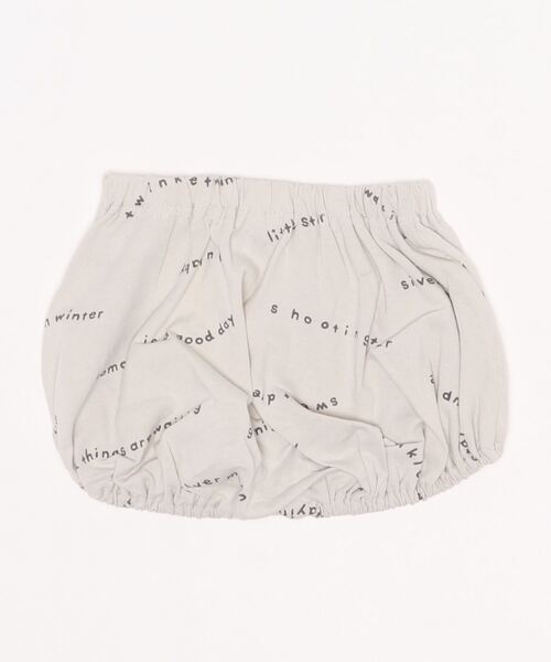 quoti use fith（クゥオティ　ユース　フィス）の「ベビー 天竺オヤスミロゴブルマ（その他パンツ・キッズ・ホワイト/ブラウン/ブルー・80/90/100）」の4枚目の写真