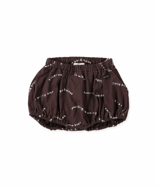 quoti use fith（クゥオティ　ユース　フィス）の「ベビー 天竺オヤスミロゴブルマ（その他パンツ・キッズ・ホワイト/ブラウン/ブルー・80/90/100）」の3枚目の写真