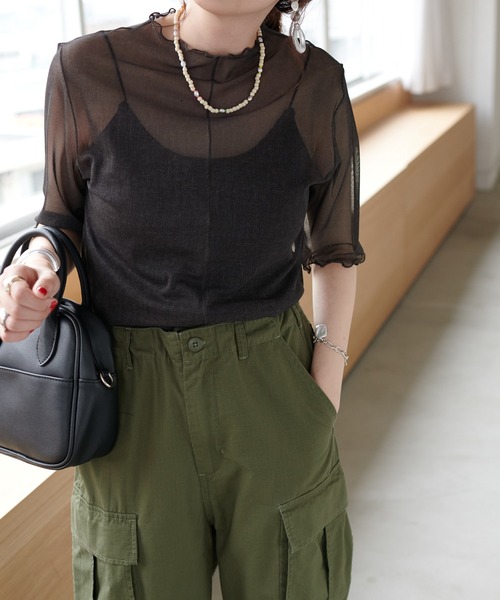 DISCOAT(ディスコート)の「リップストップカーゴパンツ(カーゴパンツ・レディース・チャコールグレー/カーキ・FREE)」の22枚目の写真