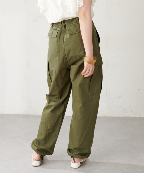 DISCOAT(ディスコート)の「リップストップカーゴパンツ(カーゴパンツ・レディース・チャコールグレー/カーキ・FREE)」の19枚目の写真