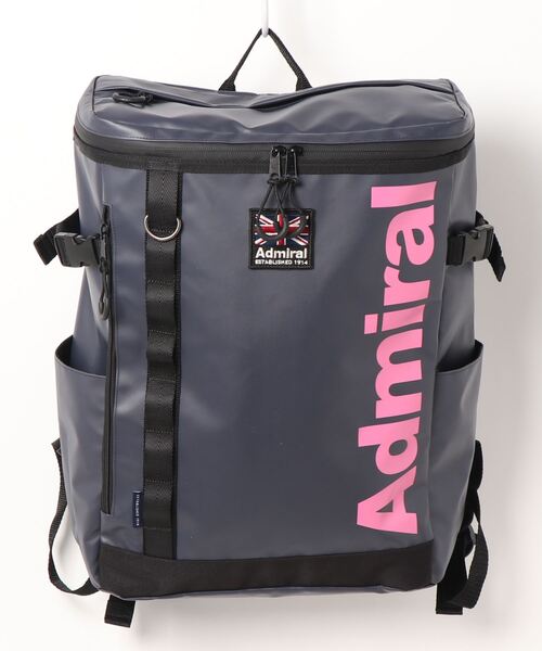 Admiral(アドミラル)の「Admiral(アドミラル)スクエアバックパック(バックパック/リュック・メンズ・ブラック/ネイビー系1・ONE SIZE)」の1枚目の写真