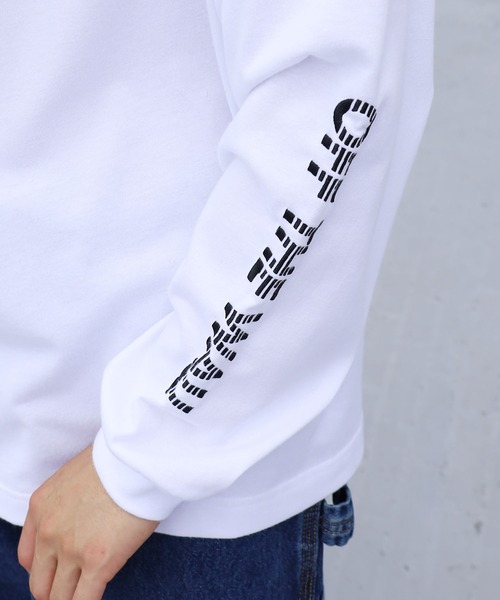 VANS（バンズ）の「VANS/ヴァンズ OFF THE WALL Emb. L/S T-Shirt ビッグシルエットロンT（Tシャツ/カットソー・メンズ・ホワイト/ブラック/グリーン・M/L/XL）」の22枚目の写真