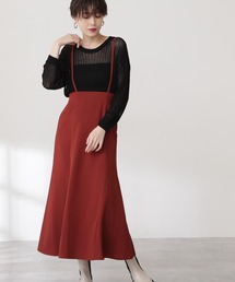 N.（N. Natural Beauty Basic） | サスペンダー付マーメイドスカート(スカート)