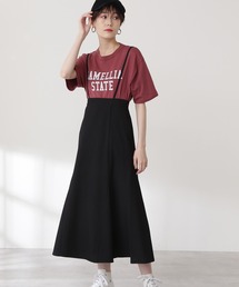N.（N. Natural Beauty Basic） | サスペンダー付マーメイドスカート(スカート)