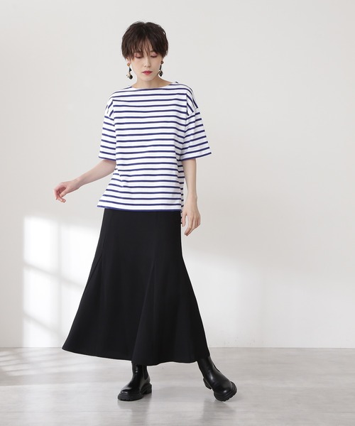 N.（N. Natural Beauty Basic）（エヌエヌナチュラルビューティーベーシック）の「サスペンダー付マーメイドスカート（スカート・レディース・ブラック/レッド/カーキ・MEDIUM）」の7枚目の写真